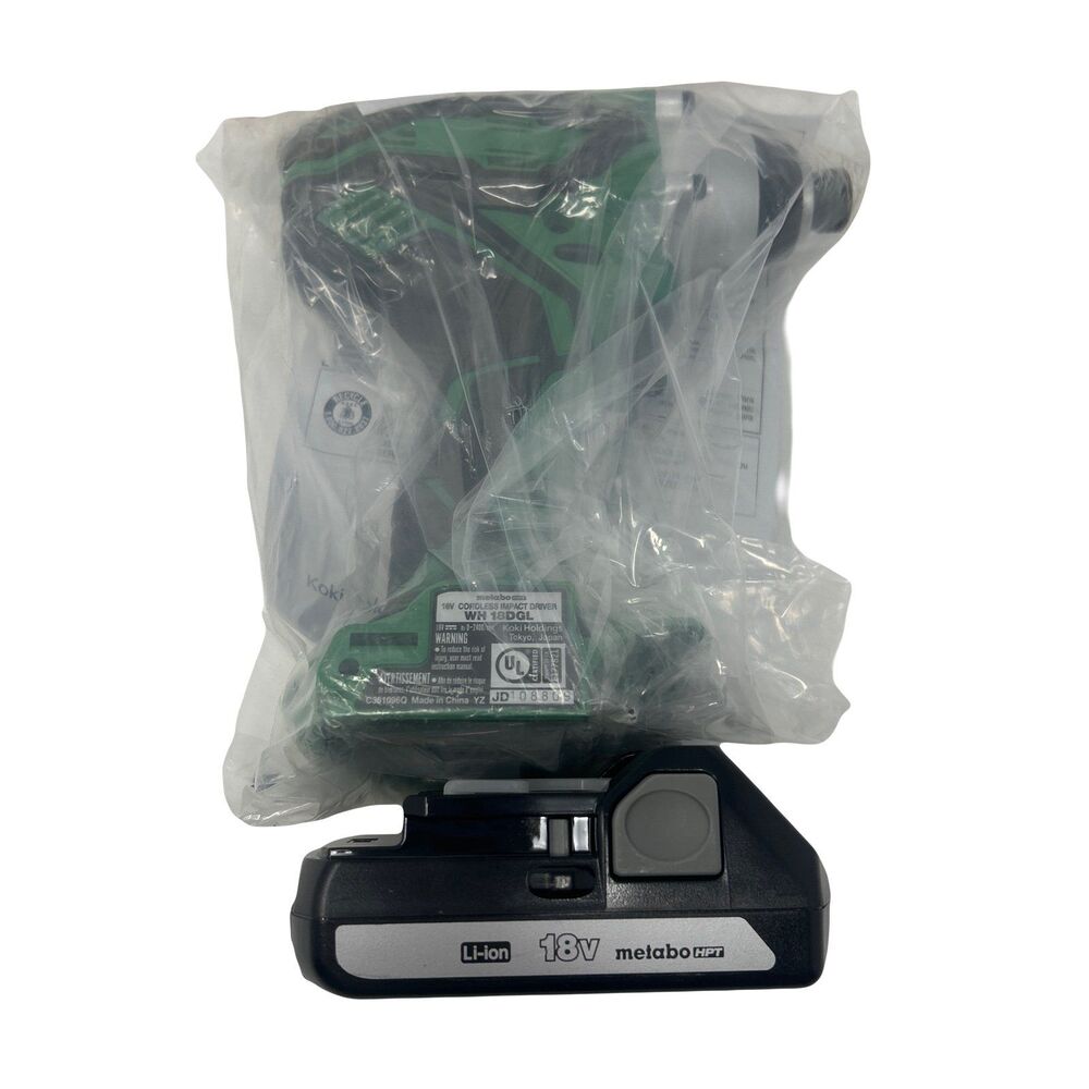 Metabo HPT 18V Cordless Impact driver WH18DGL with BSL1815 1.5ah battery